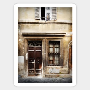 Antique Door, Rome Sticker